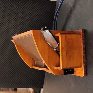 Wooden Charging Mail Station